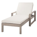Outdoor Lounge Chairs, 5 Position Chaise Lounge With Adjustable Backrest (Set of 2) - Gray