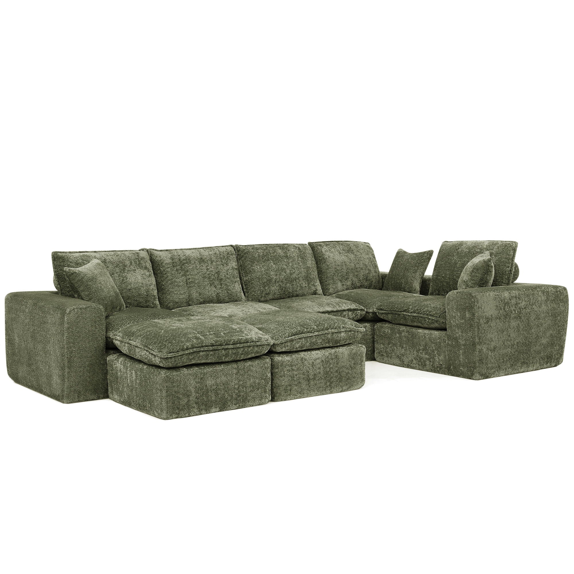 Sectional Sofa With Moveable Ottoman
