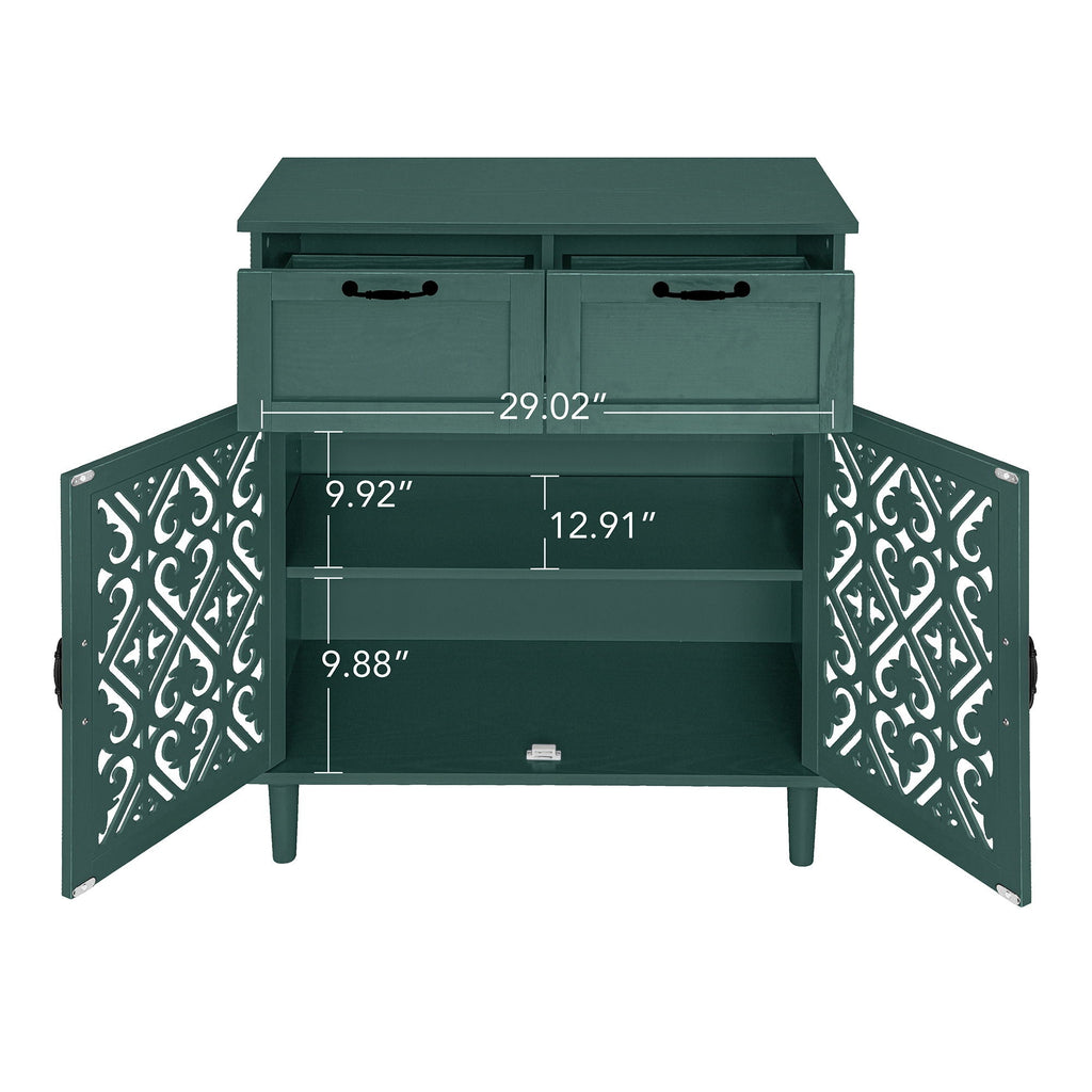 2 Door 2 Drawer Elegant Cabinet