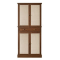 4 Door Storage Cabinet With 1 Drawer, With 4 Adjustable Inner Shelves