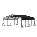 Heavy Duty Carport, All Weather Shelter - Black