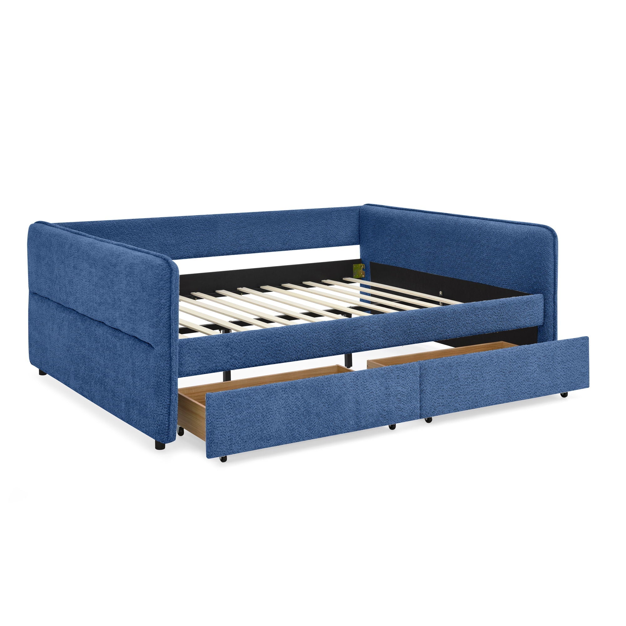 Upholstered Daybed & 2 Drawers