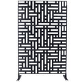 Decorative Freestanding Metal Privacy Screen For Indoor & Outdoor Use