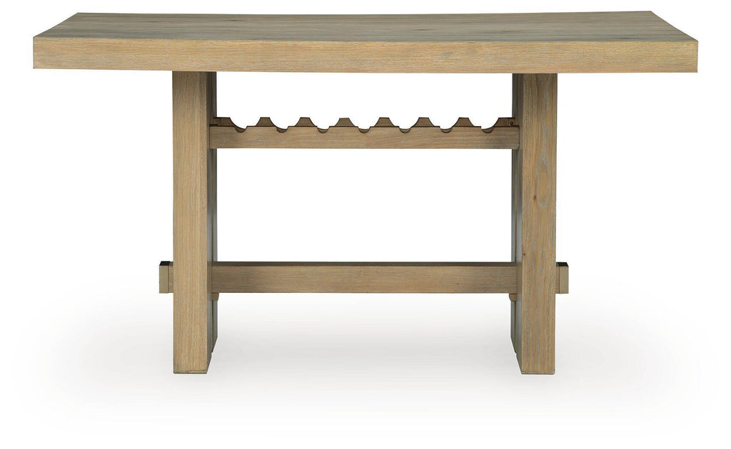 Lasinger - Rectangular Dining Room Counter Table - Light Brown