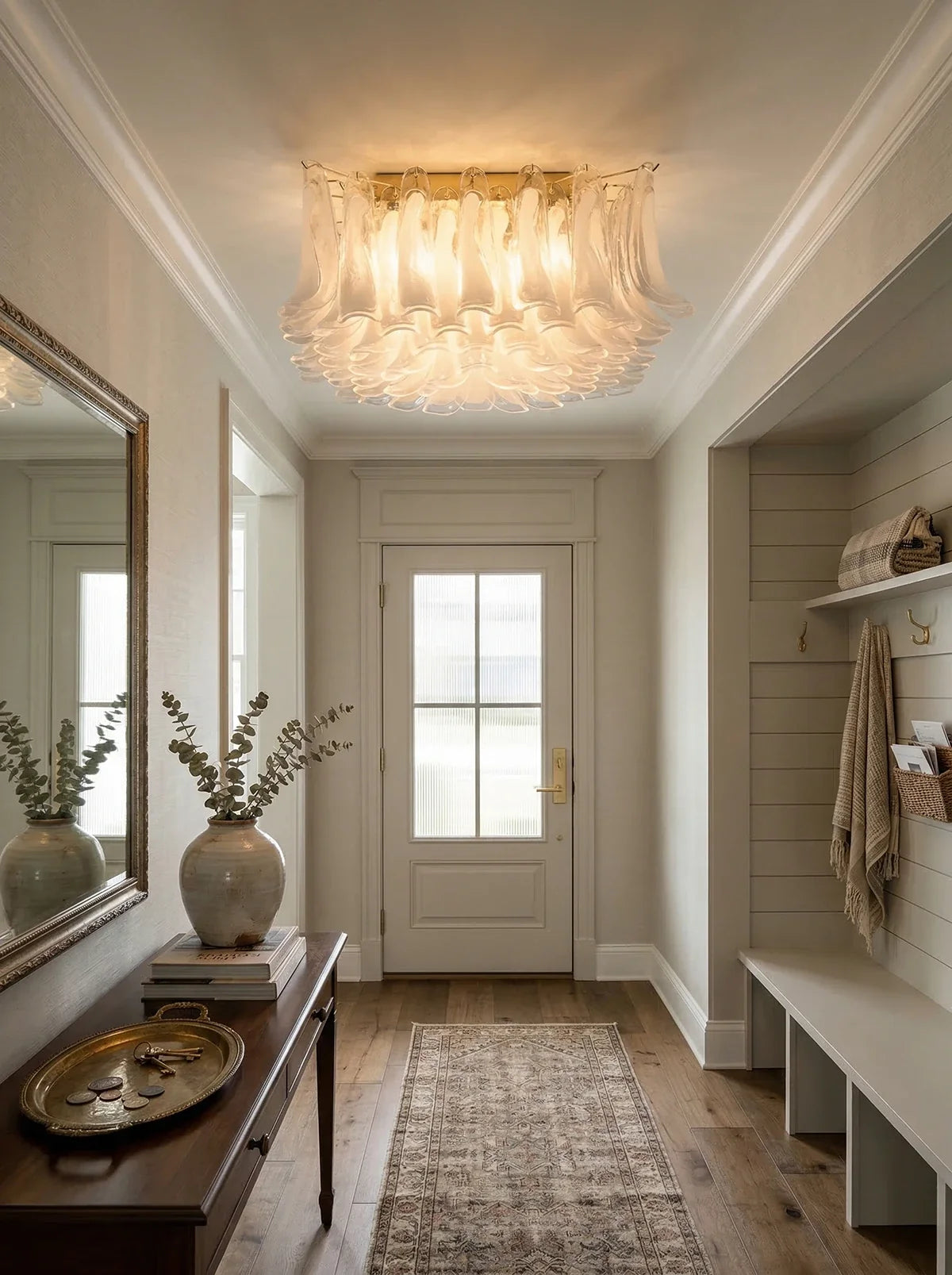 Murano Style Glass Petal Ceiling Light