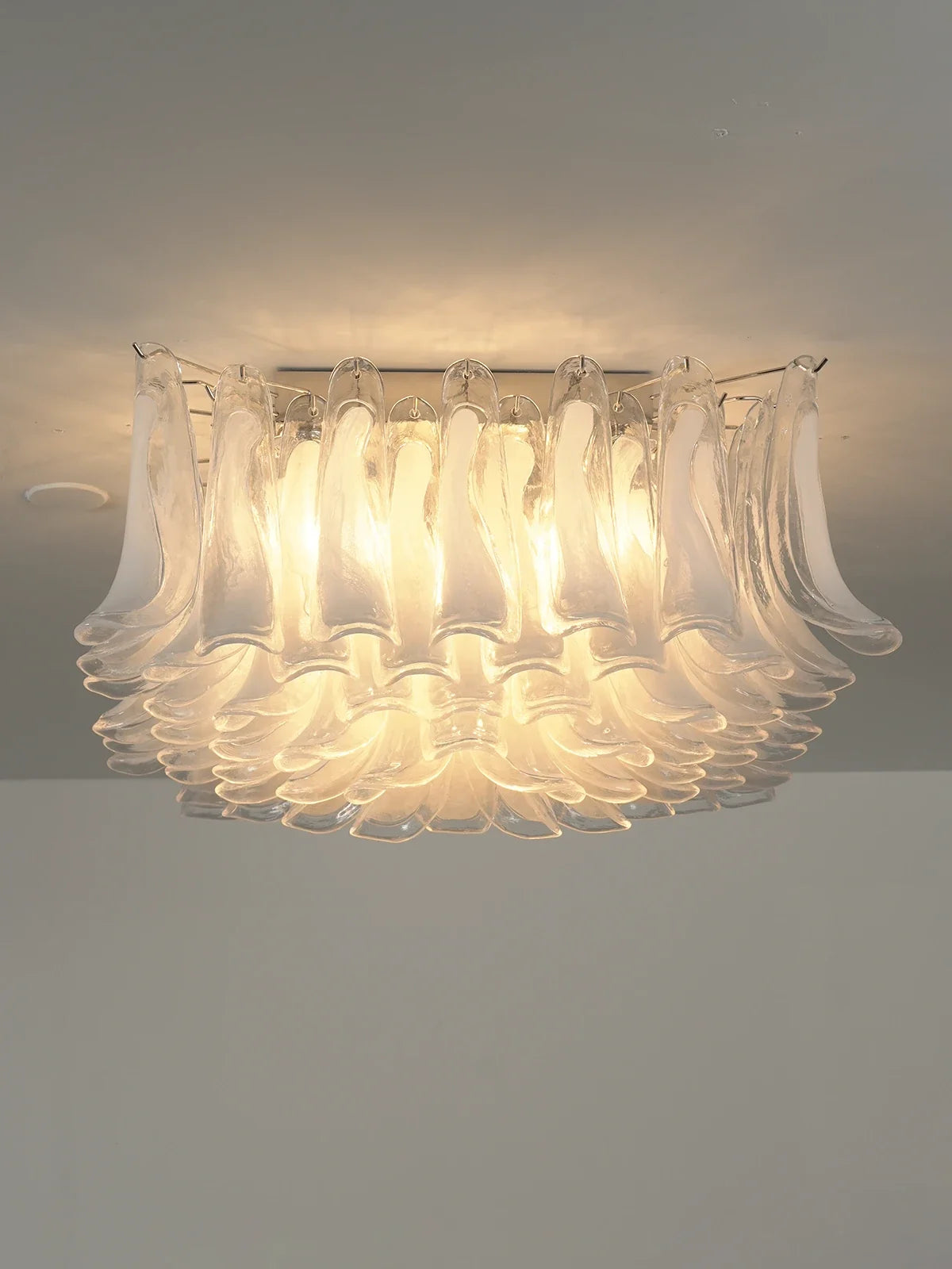Murano Style Glass Petal Ceiling Light