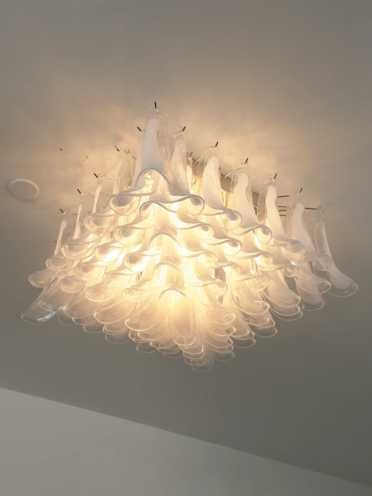 Murano Style Glass Petal Ceiling Light