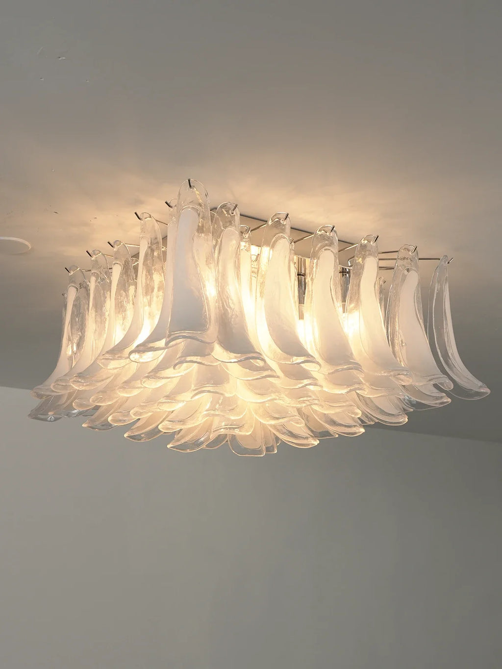Murano Style Glass Petal Ceiling Light