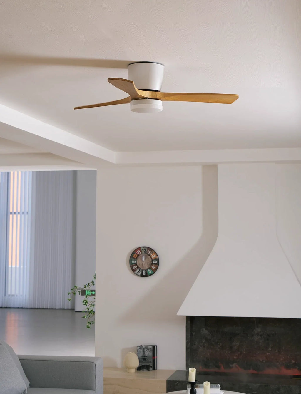 Nordic Propeller Wooden Ceiling Fan Light