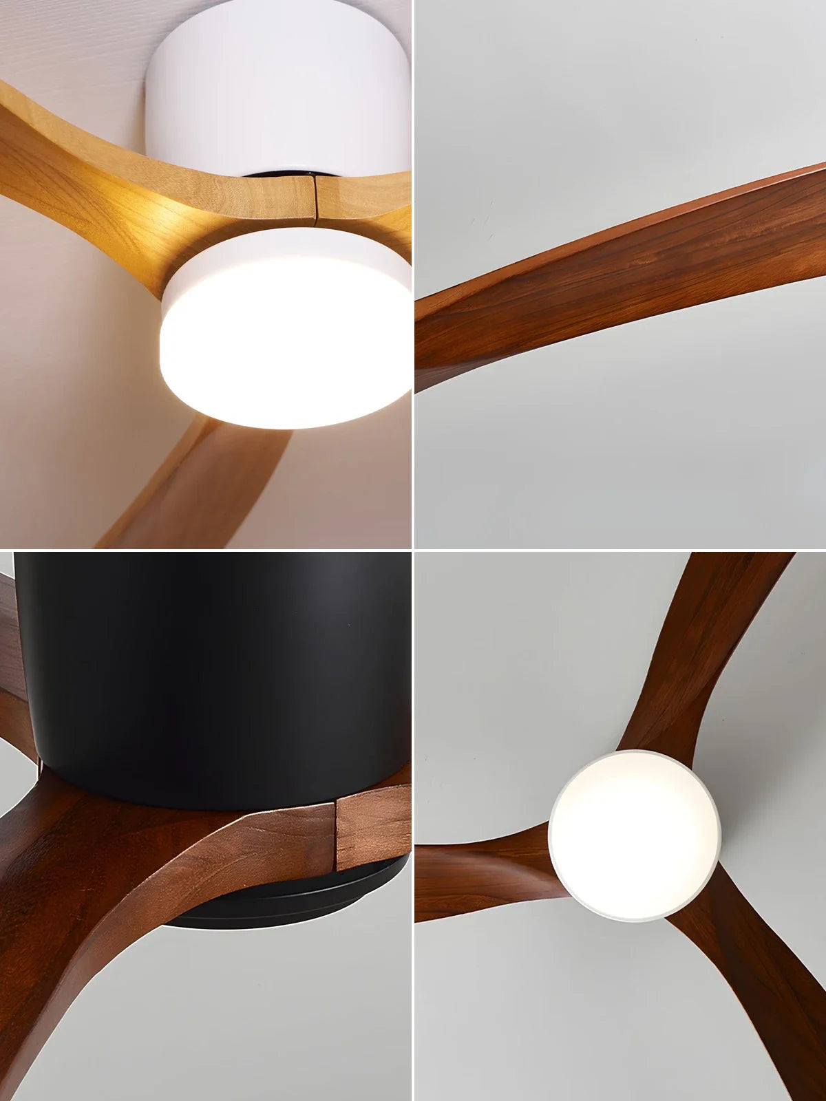 Nordic Propeller Wooden Ceiling Fan Light