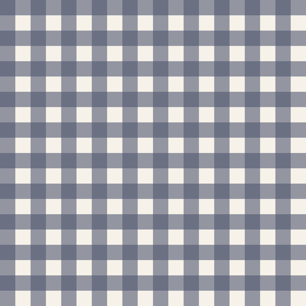 Simply Gingham Small (Navy) Wallpaper