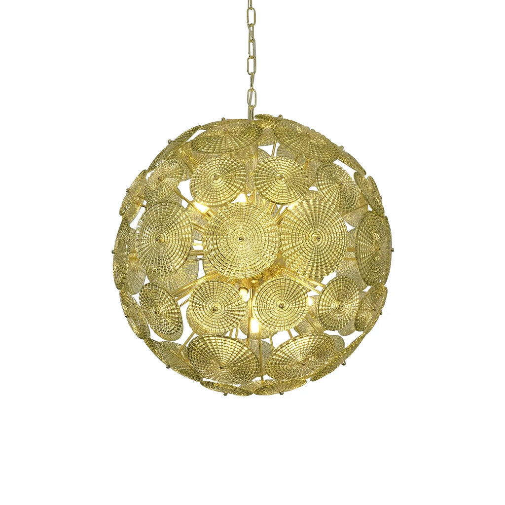 Sputnik Sphere Glass Disc Chandelier
