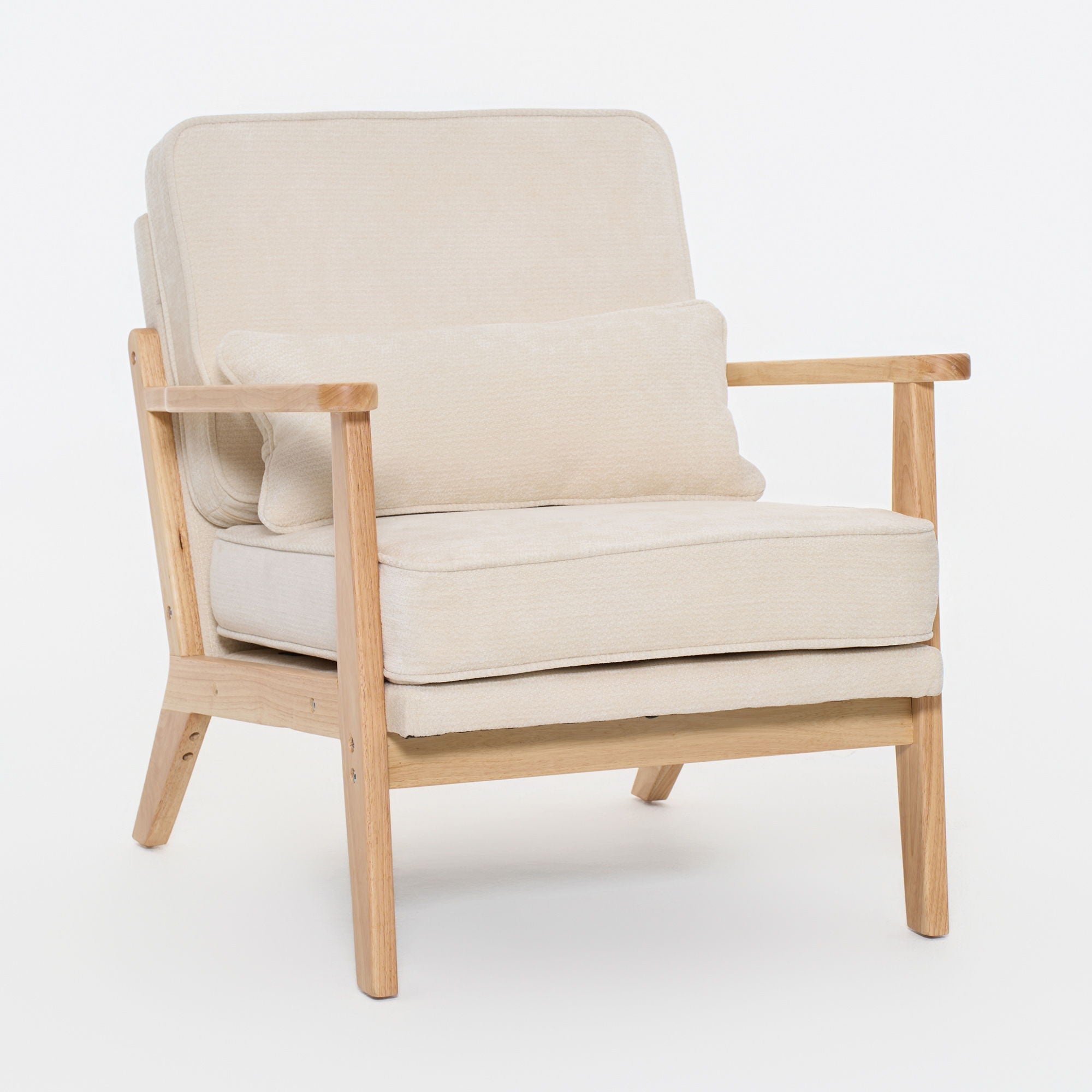 Living Room Chair With Lumbar Pillow