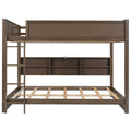 Bunk Bed With Storage Cabinets And USB Ports