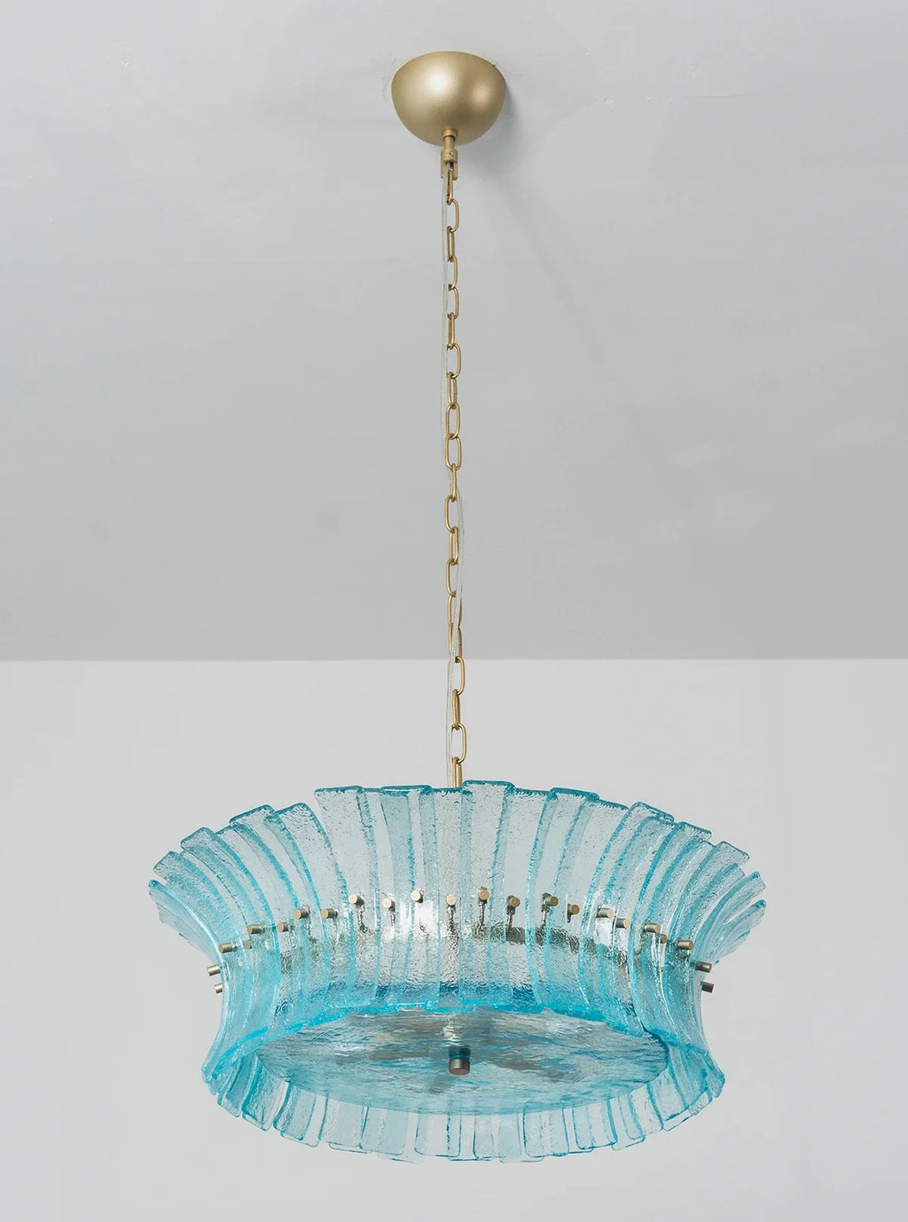 Aquamarine Calyra Tiered Glass Chandelier