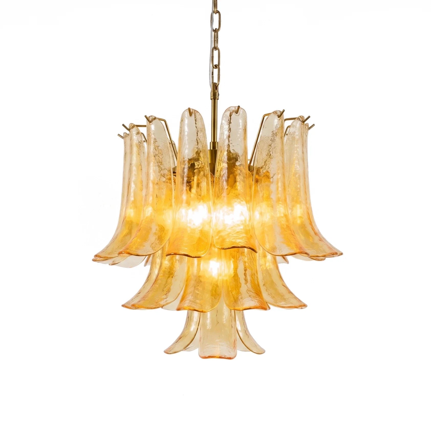 Auriane Pebbled Champagne Glass Chandelier