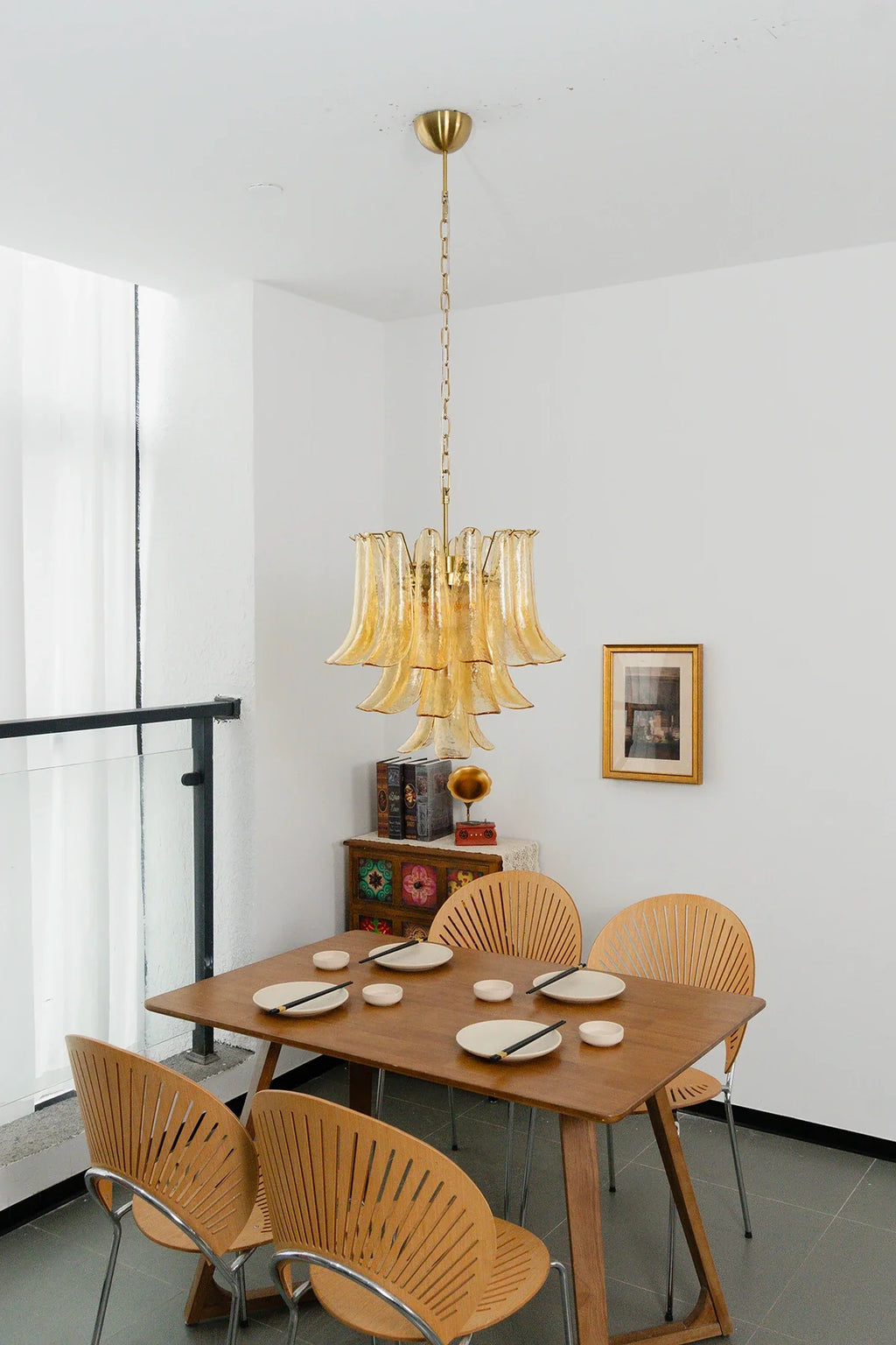 Auriane Pebbled Champagne Glass Chandelier