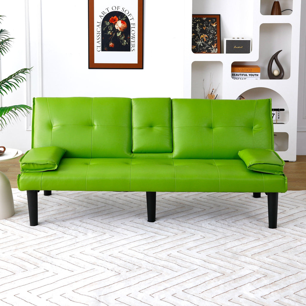 Sofa Bed With Foldable Design And Cup Holder