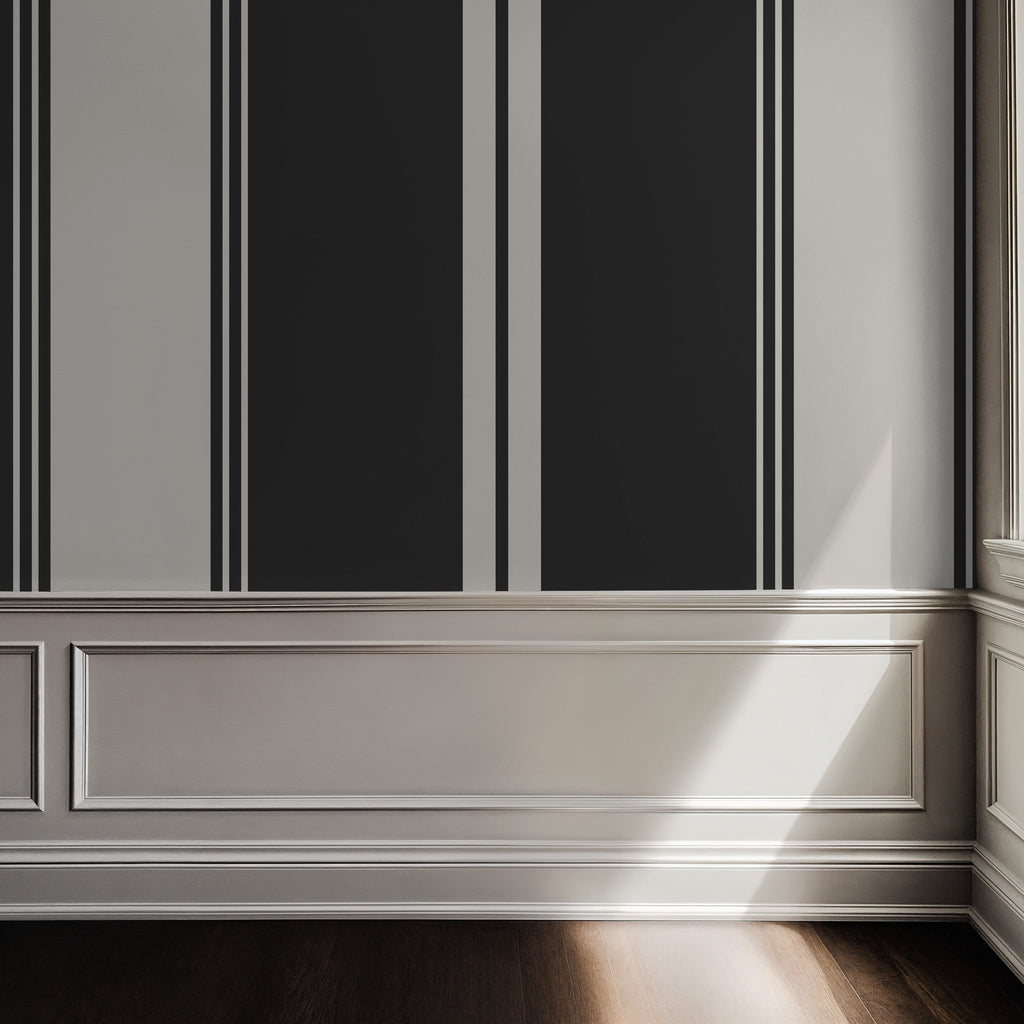 Fletcher Stripe (Charcoal) Wallpaper
