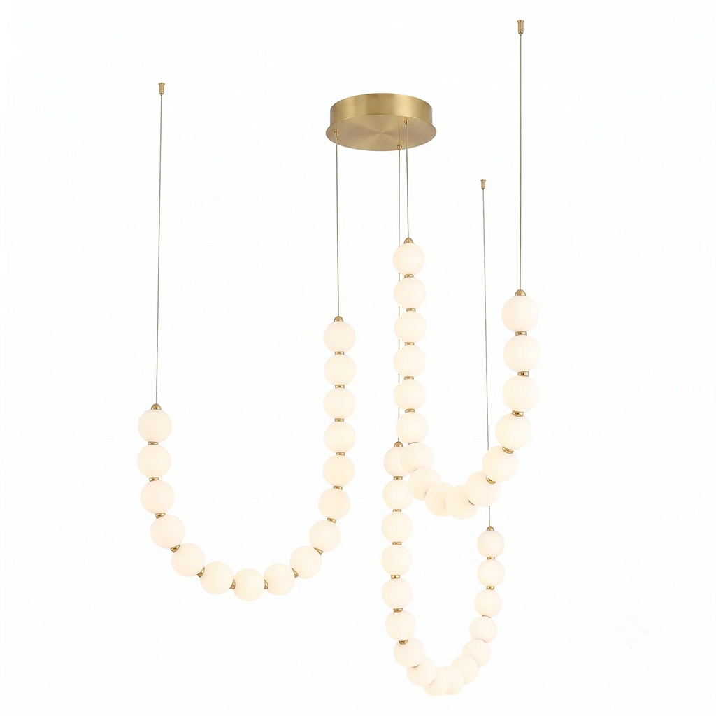 Coralie Draped Pearl Chandelier