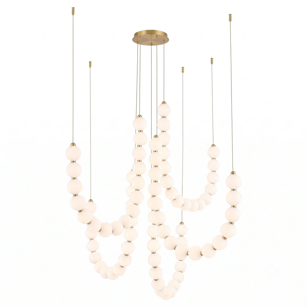 Coralie Draped Pearl Chandelier