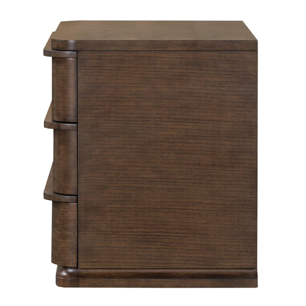 Zoey - Nightstand - Brown Oak