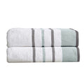 Decorative Cotton Stripe Bath Towel Set - Noelle Collection