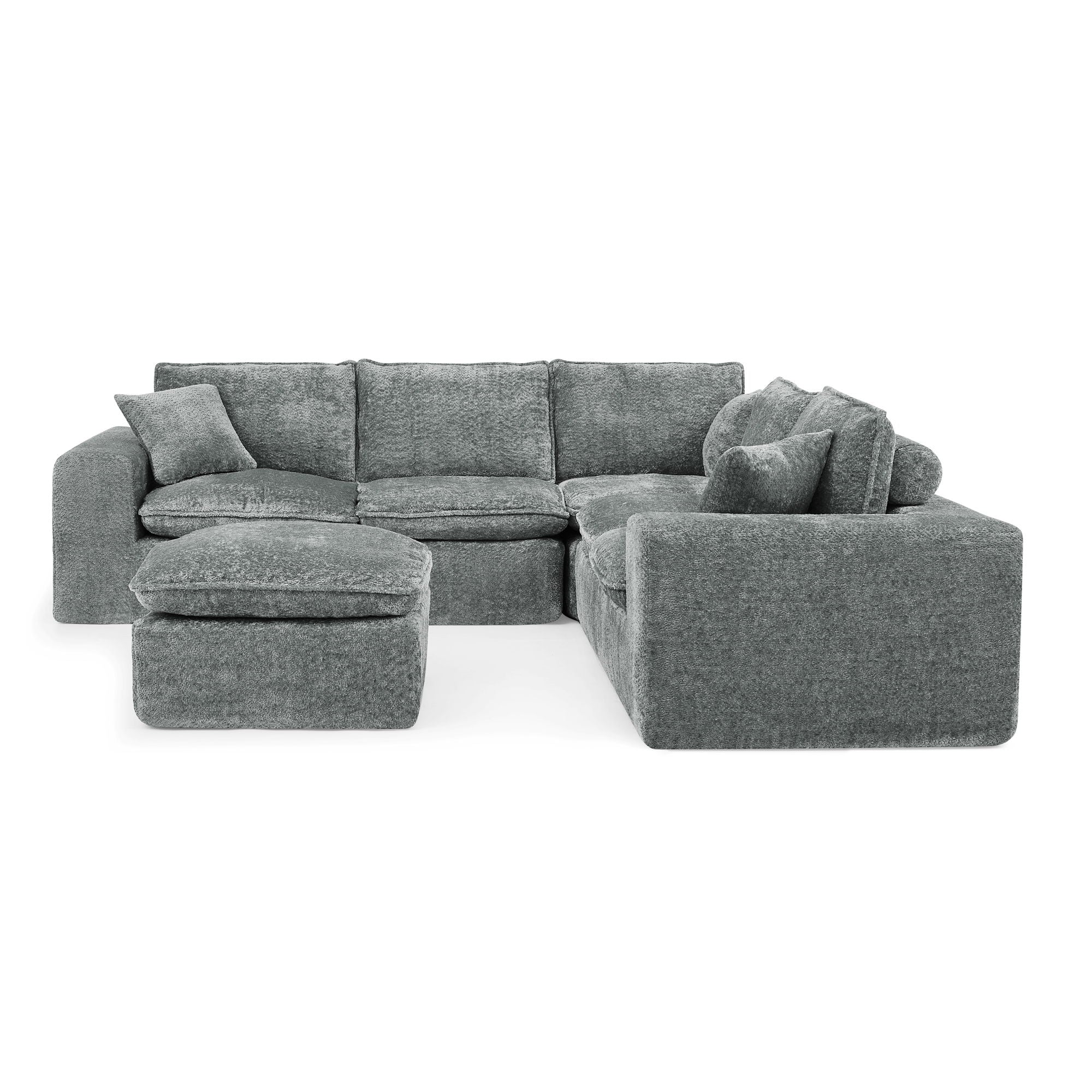 Sectional Sofa With Moveable Ottoman