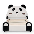Twin Size Cute Panda Shaped Kids Bed - White / Black