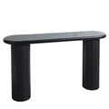 Fluted Cylinder Console Table - Black