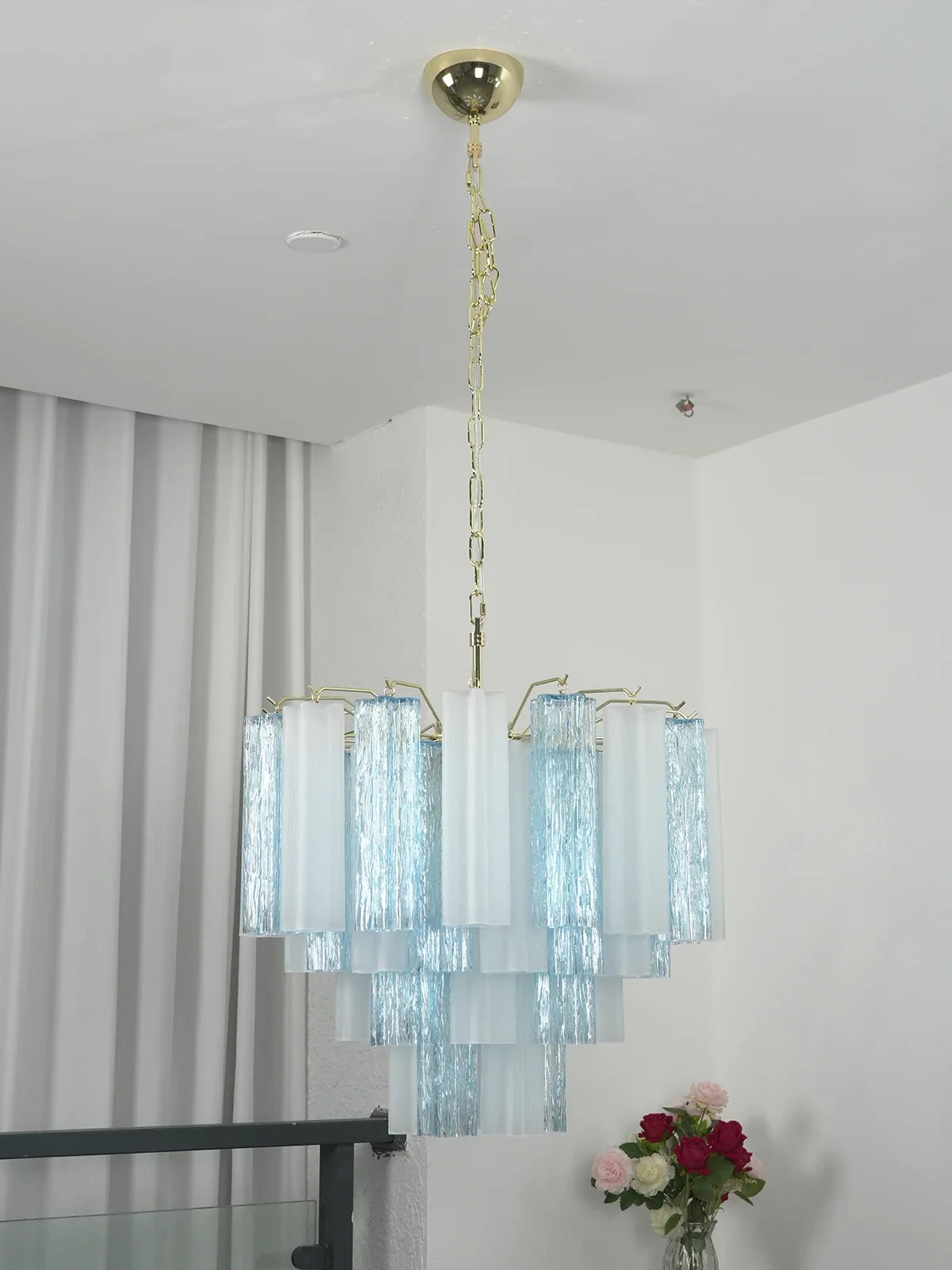 Anwen Two-Tone Glass Tube Chandelier