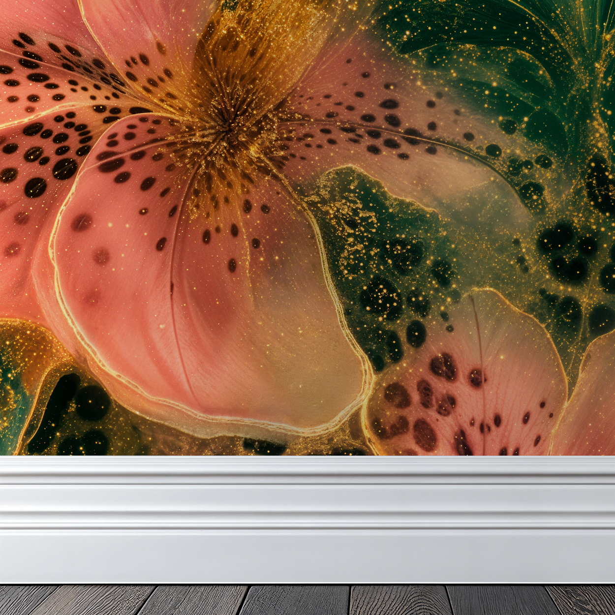 Leopard Lily Wallpaper