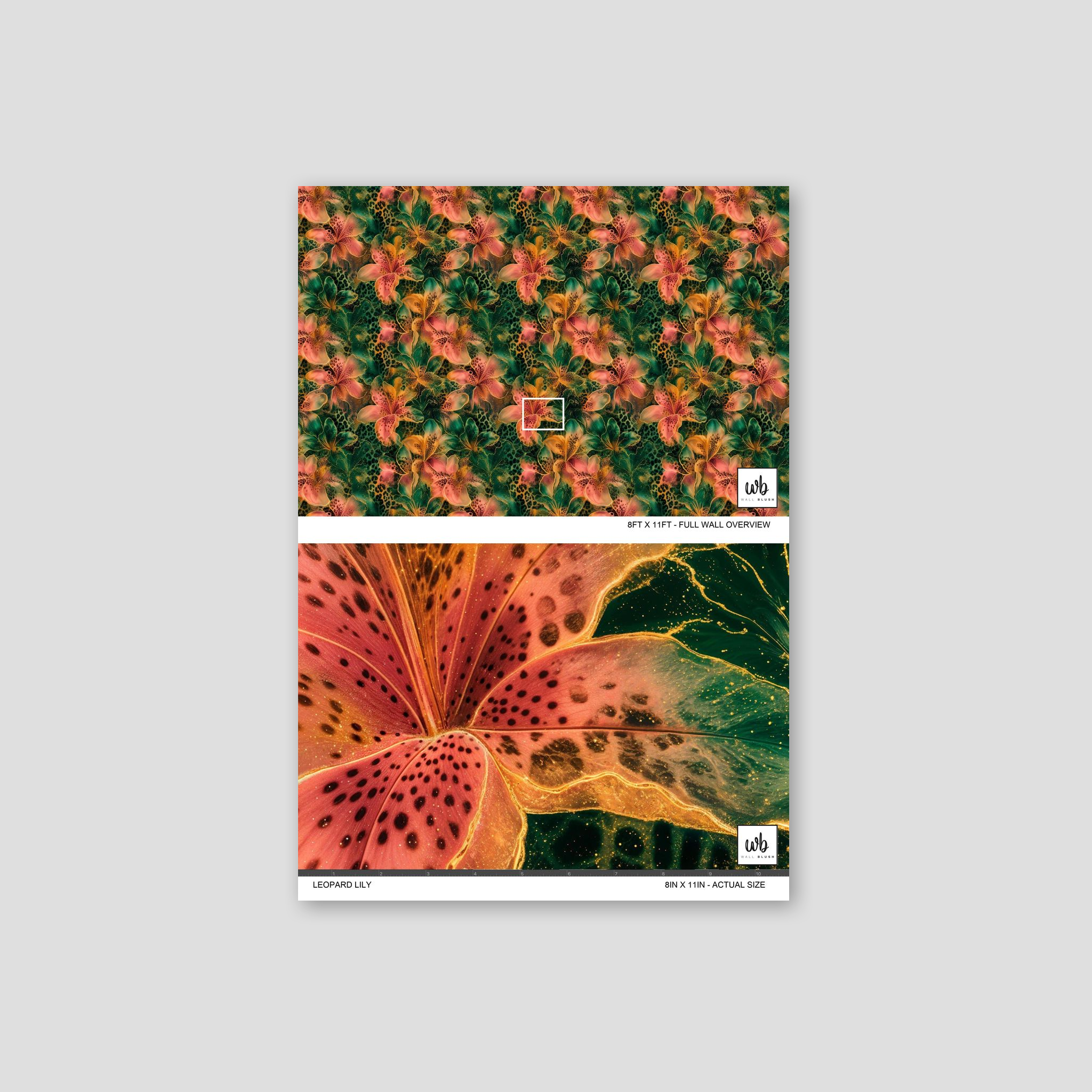 Leopard Lily Wallpaper