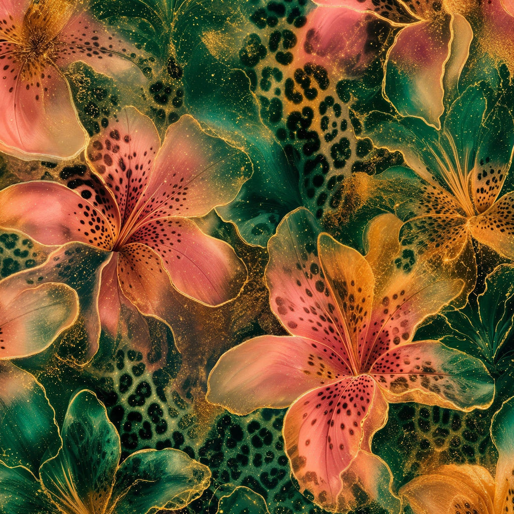 Leopard Lily Wallpaper