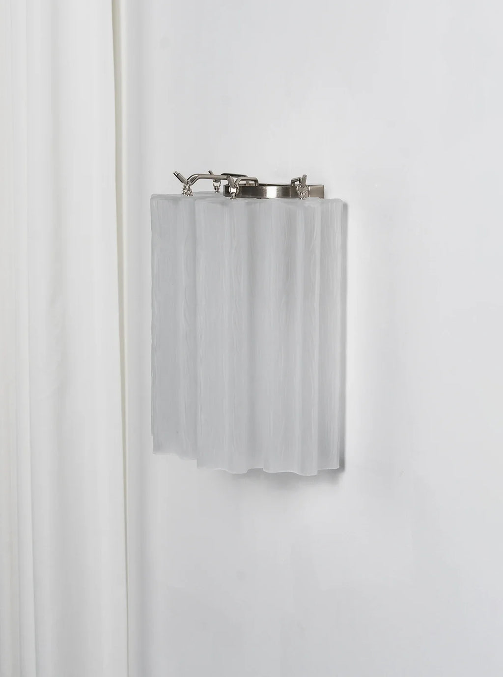 Lorelei Rippled Glass Curtain Wall Sconce