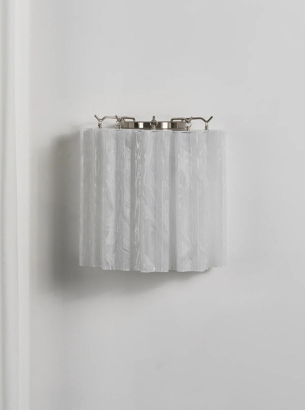 Lorelei Rippled Glass Curtain Wall Sconce