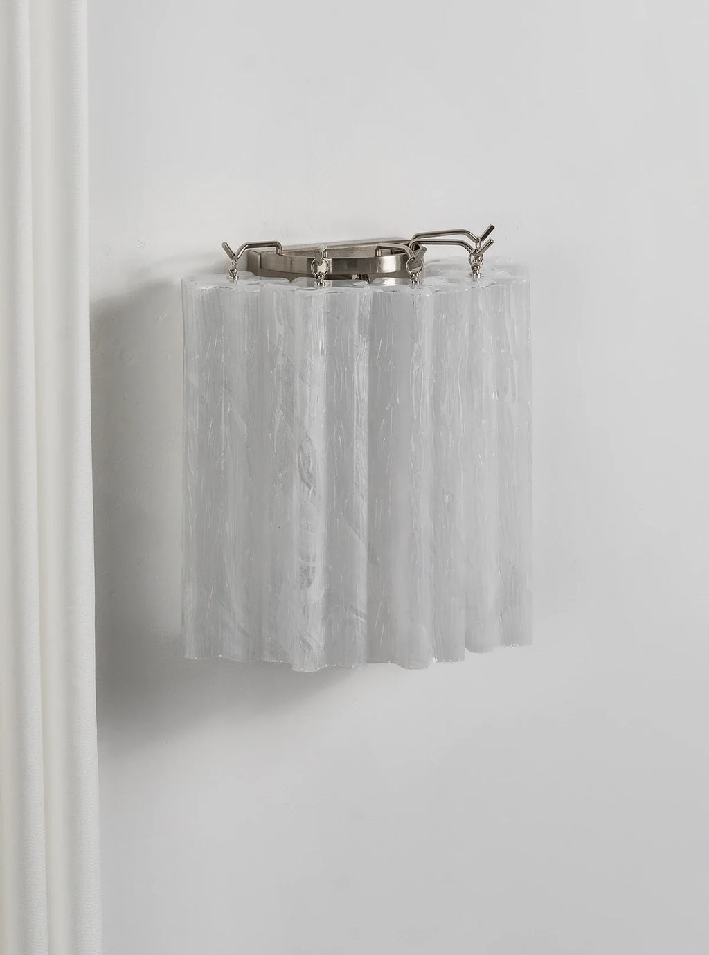 Lorelei Rippled Glass Curtain Wall Sconce