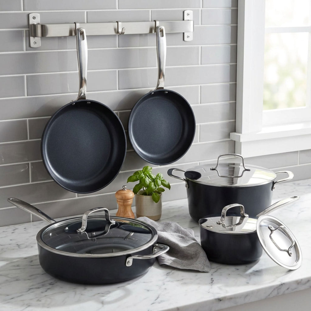 Ceramic Nonstick Cookware Set, 12-Piece