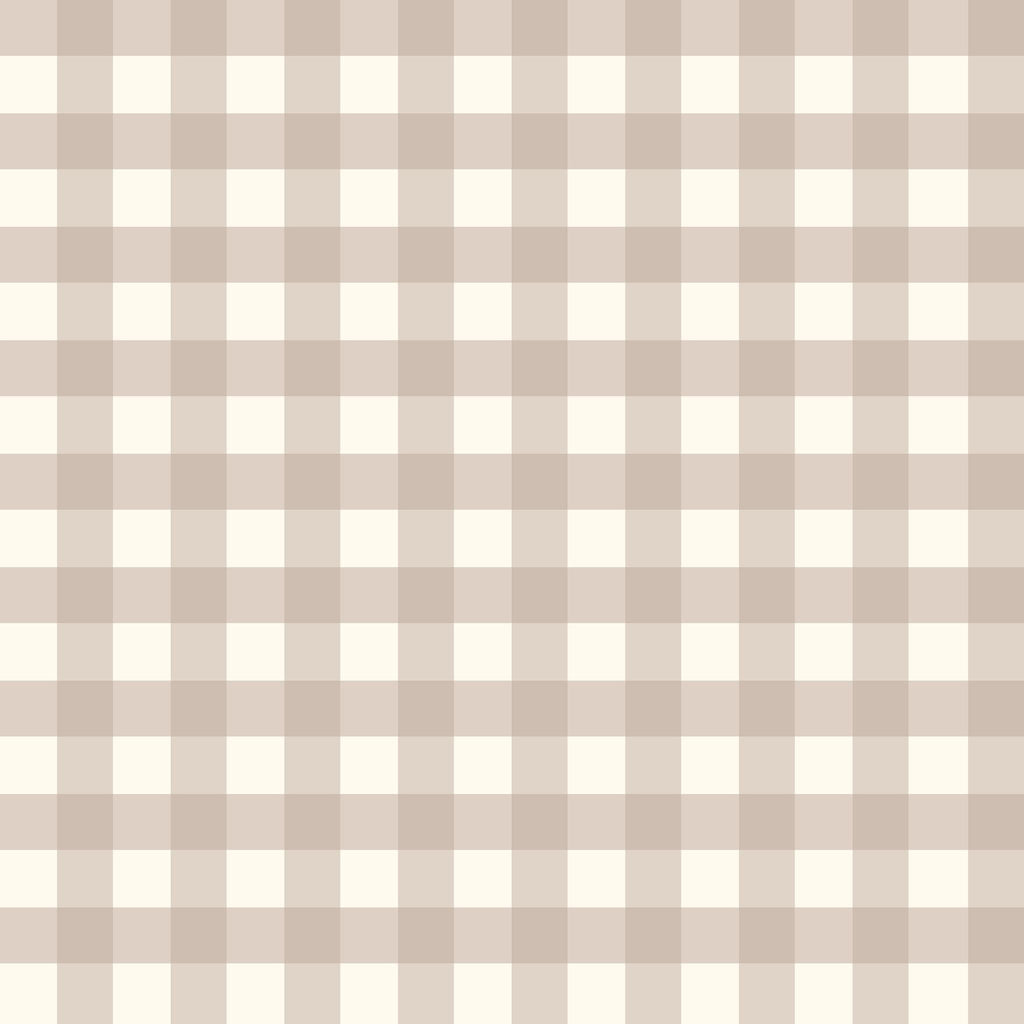 Willowside Gingham (Tan) Wallpaper