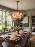 Tempest Smoked Glass Disc Chandelier